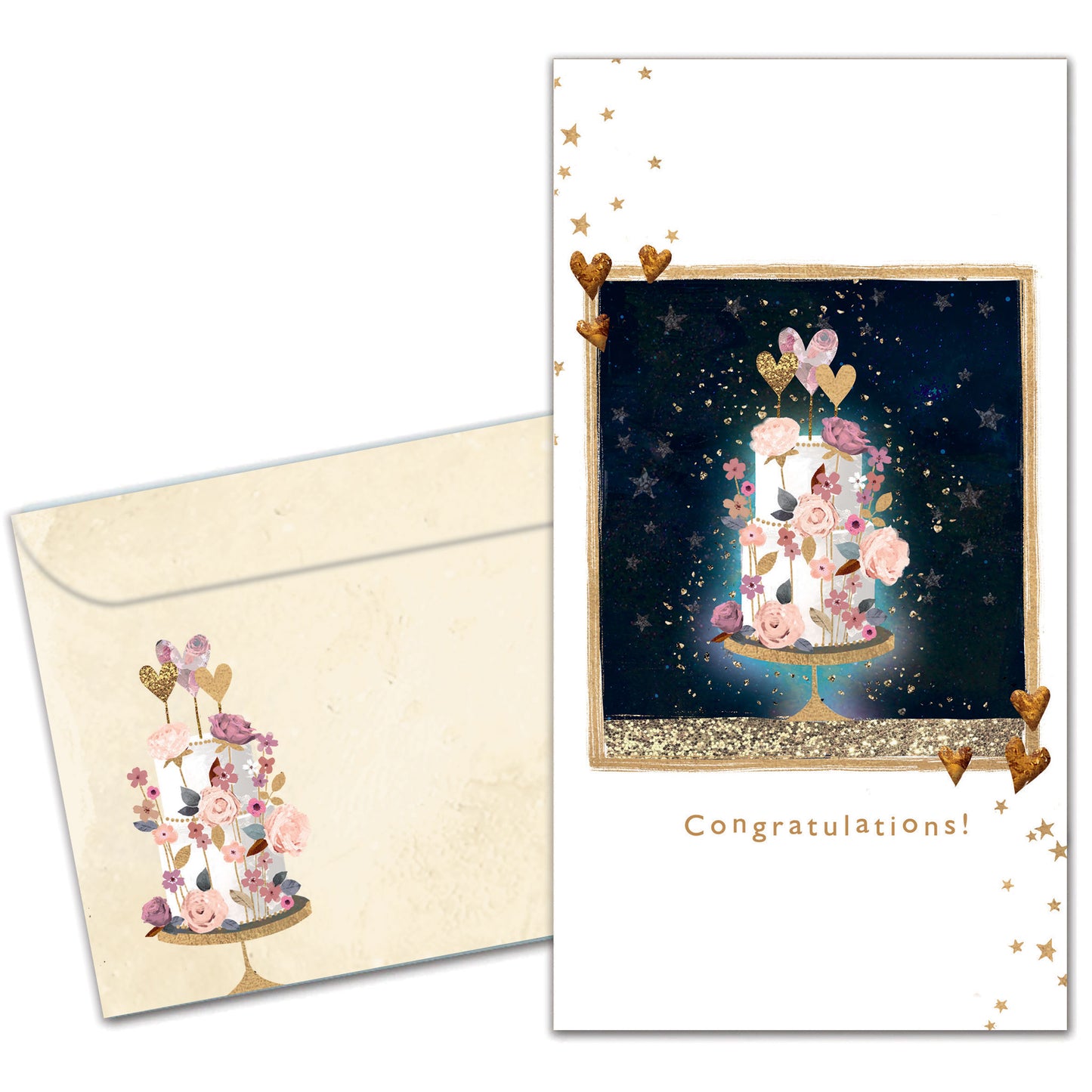 Love and Happiness Wedding Money Holder Card