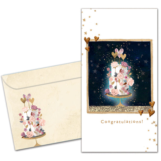 Love and Happiness Wedding Money Holder Card