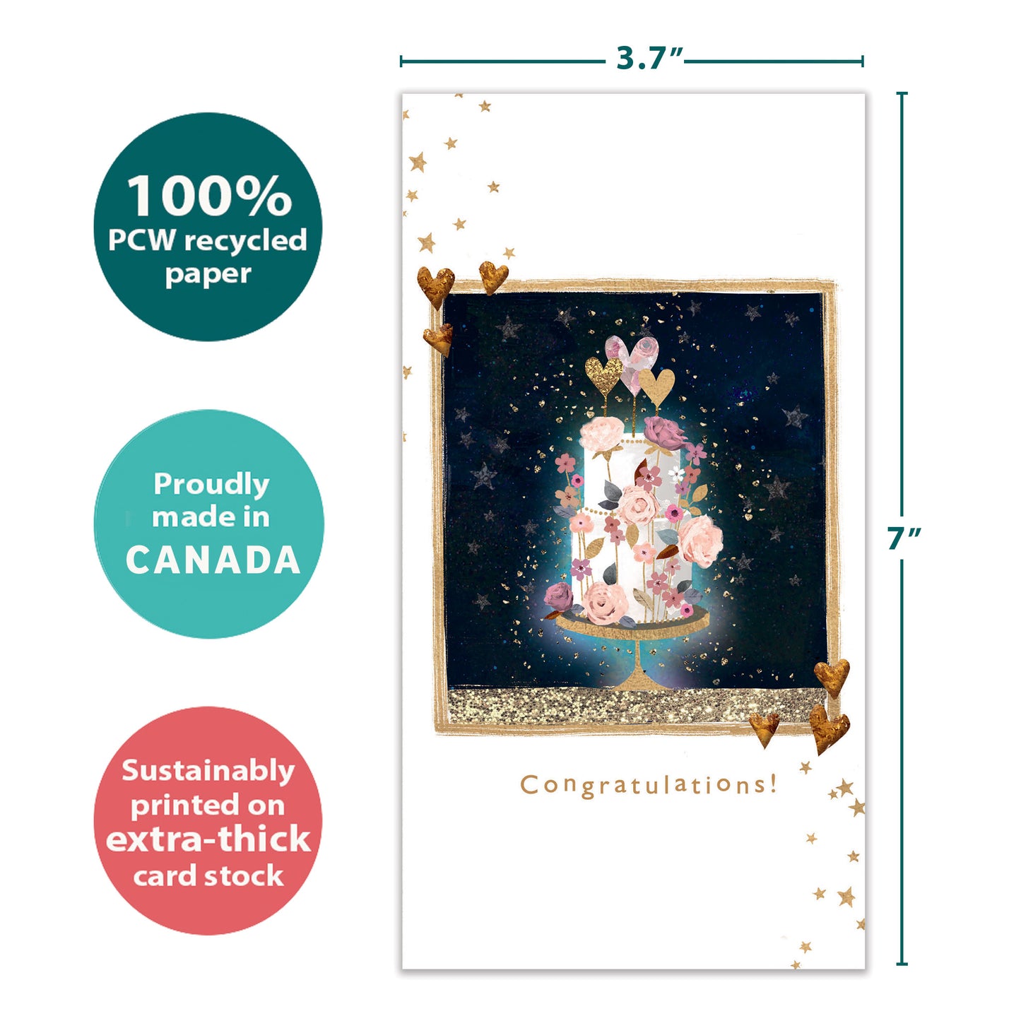 Love and Happiness Wedding Money Holder Card