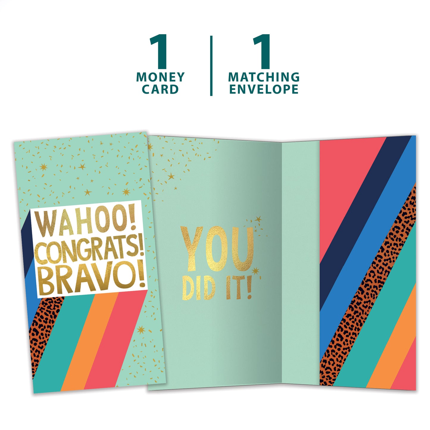 Bravo Congrats Graduation Money Holder Card