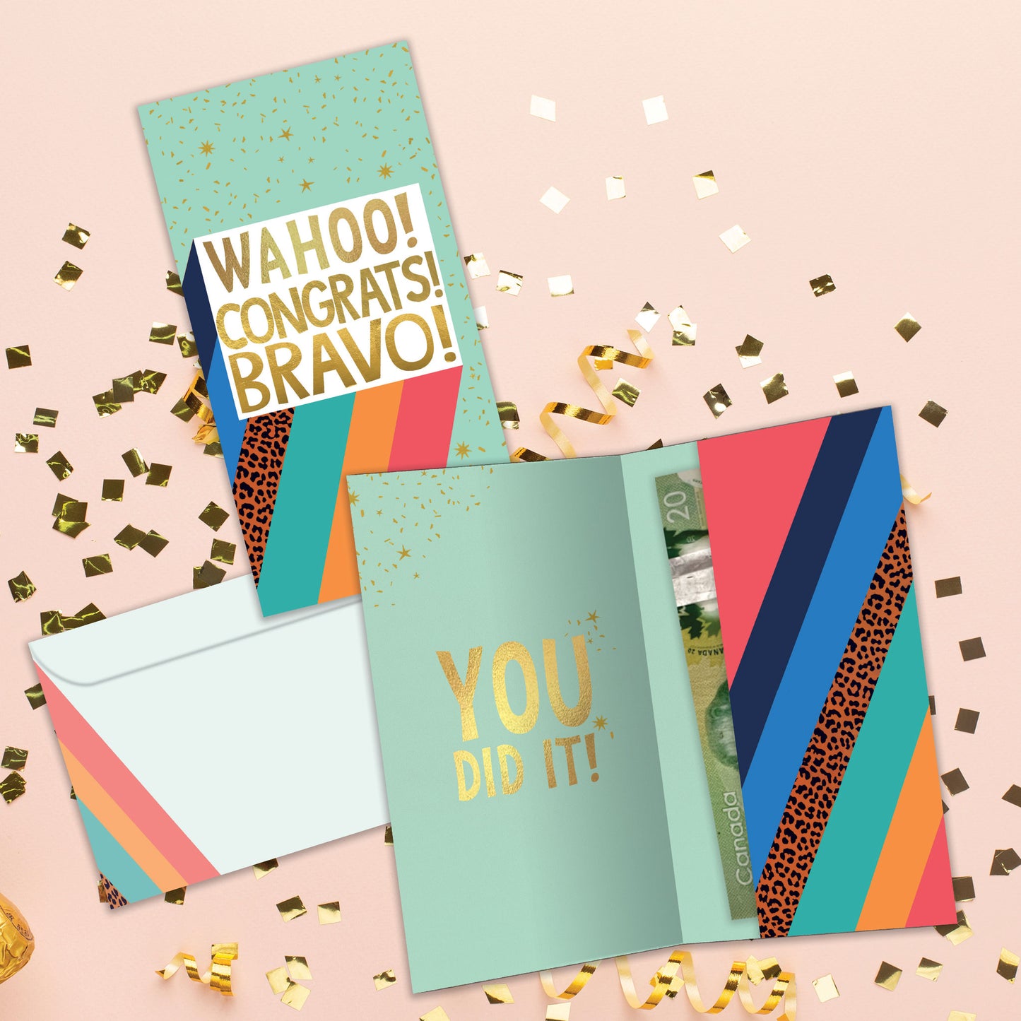 Bravo Congrats Graduation Money Holder Card