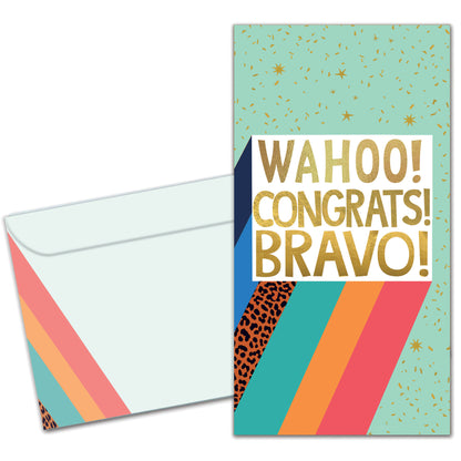 Bravo Congrats Graduation Money Holder Card