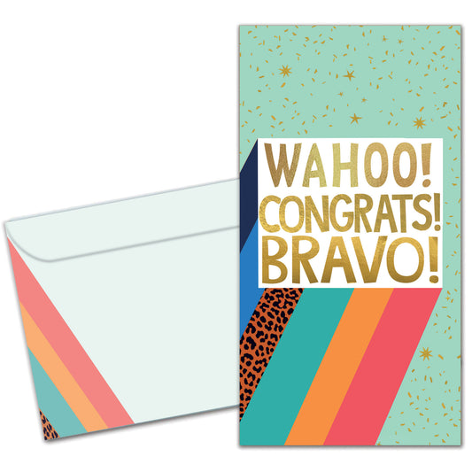 Bravo Congrats Graduation Money Holder Card