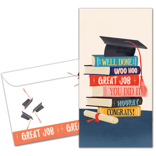 Hooray Congrats Graduation Money Holder Card
