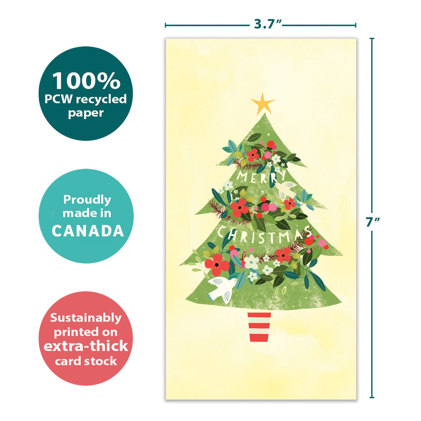 Merry Tree Christmas Money Holder Card