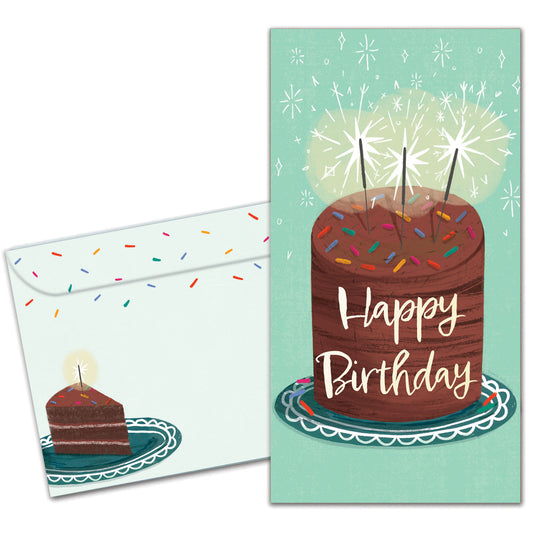Amazing Cake Birthday Money Holder Card