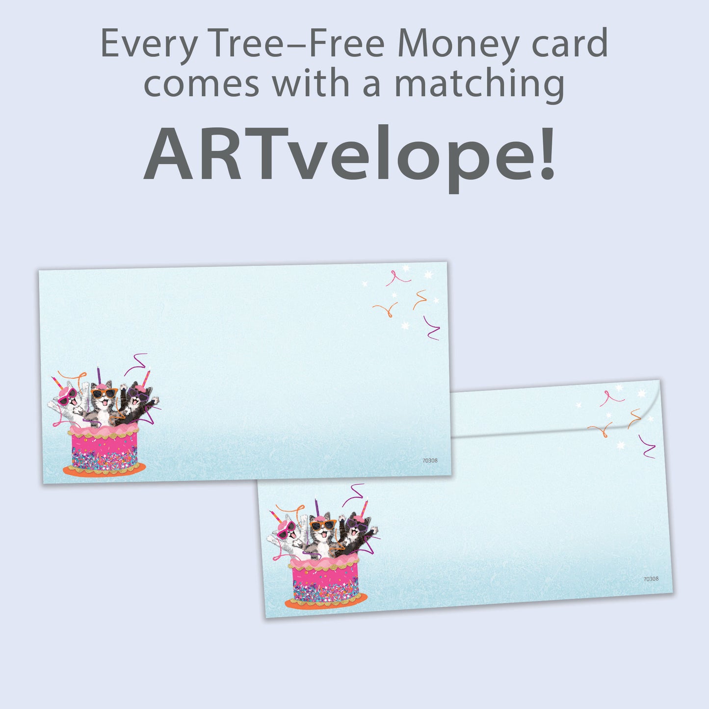Excited Cats Birthday Money Holder Card