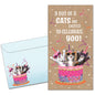 Excited Cats Birthday Money Holder Card