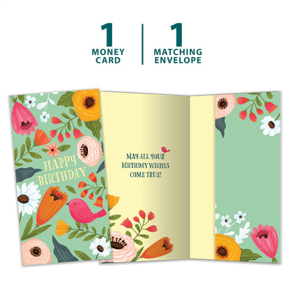 Bird Hope Birthday Money Holder Card