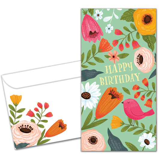 Bird Hope Birthday Money Holder Card