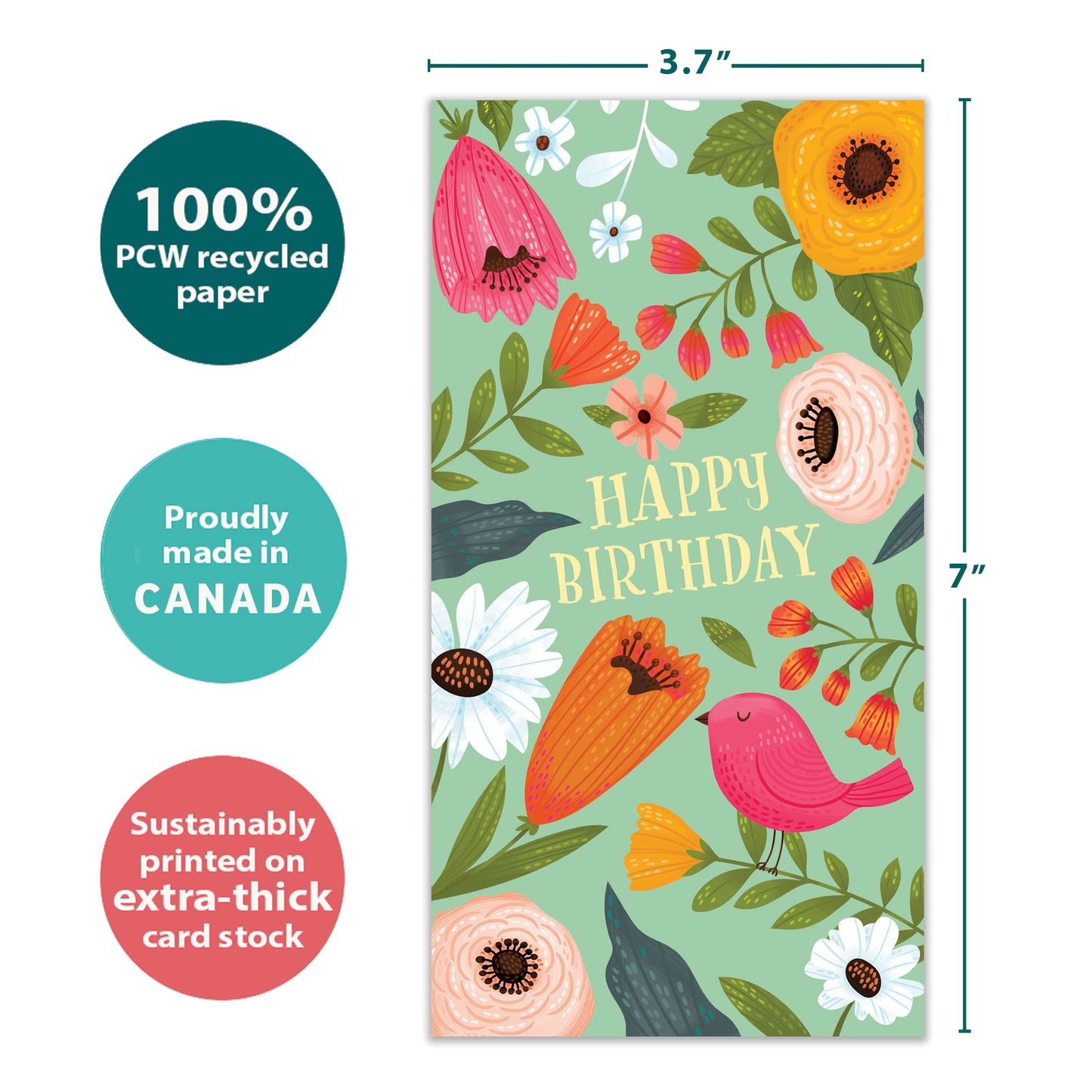 Bird Hope Birthday Money Holder Card