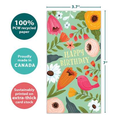 Bird Hope Birthday Money Holder Card