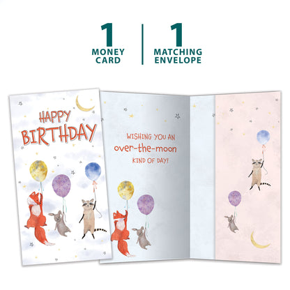Balloon Animals Birthday Money Holder Card