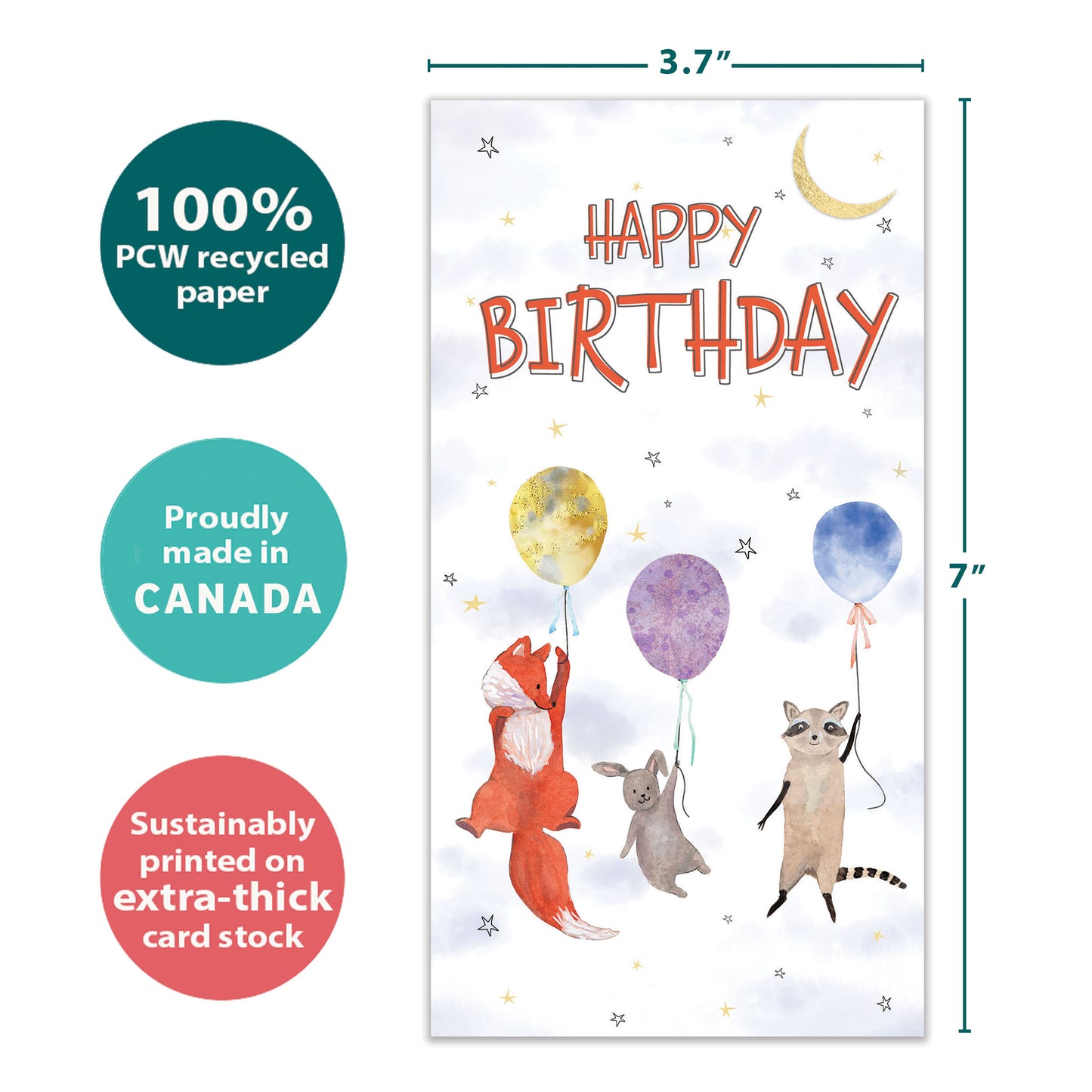 Balloon Animals Birthday Money Holder Card