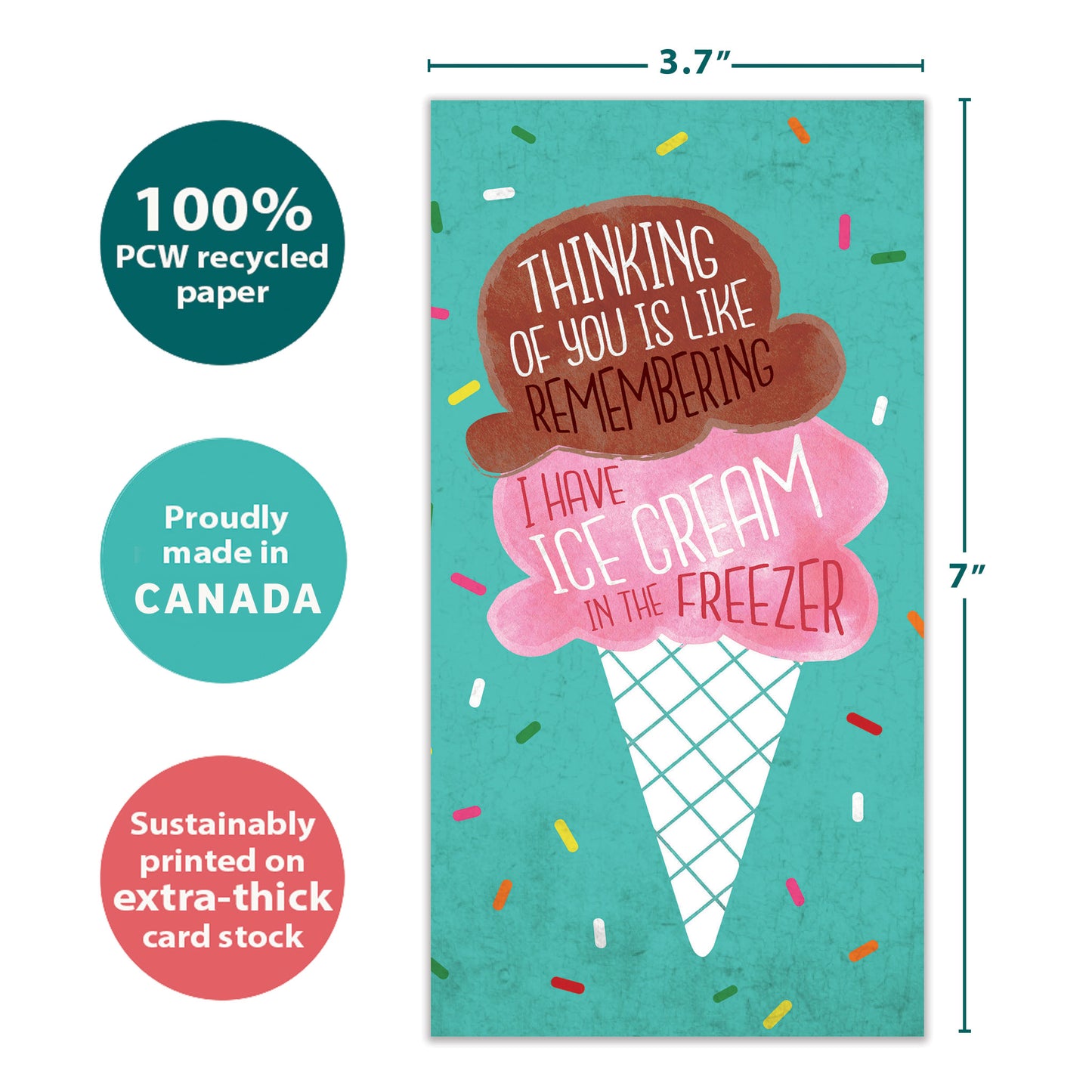 Freezer Ice Cream Birthday Money Holder Card