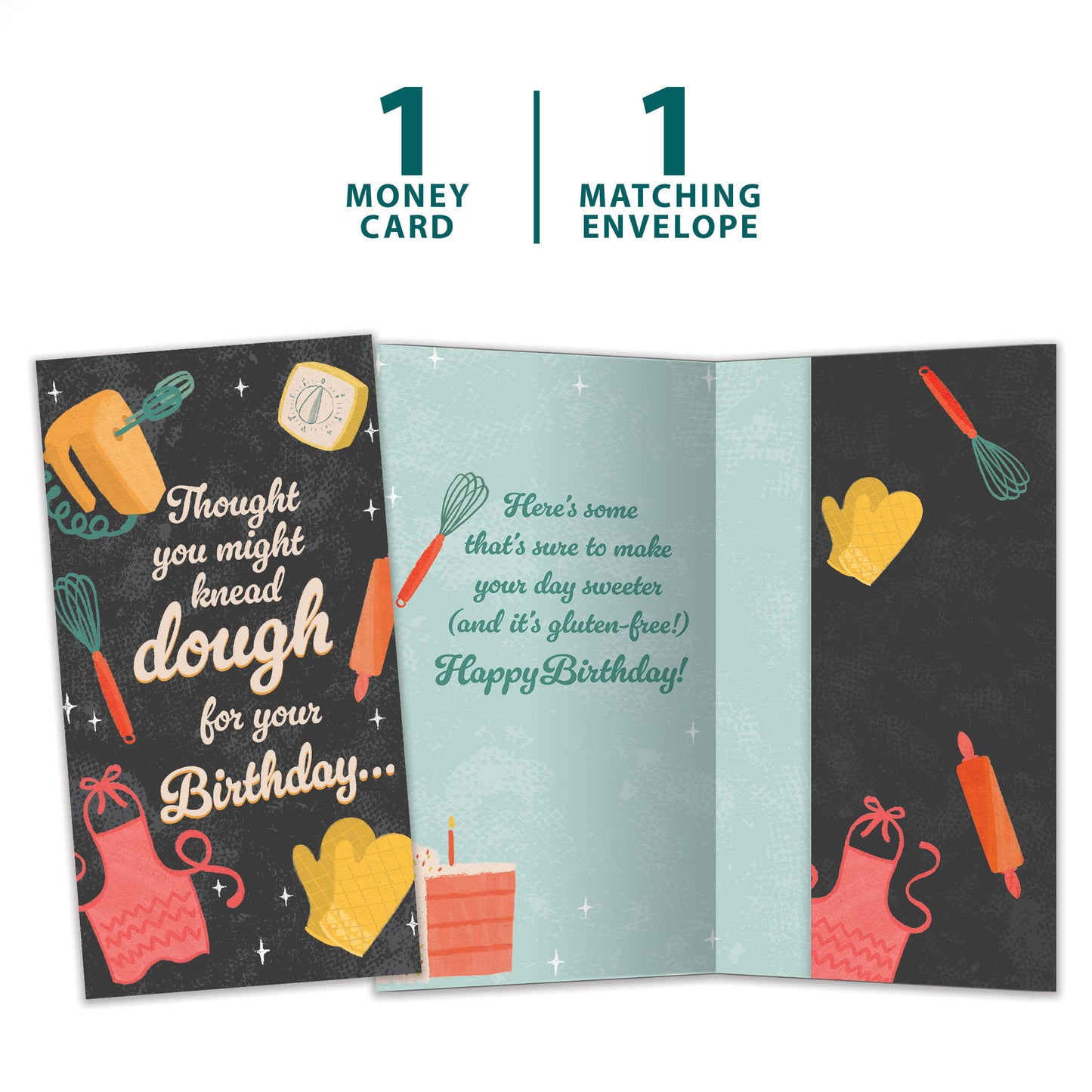 Might Knead Dough Birthday Money Holder Card