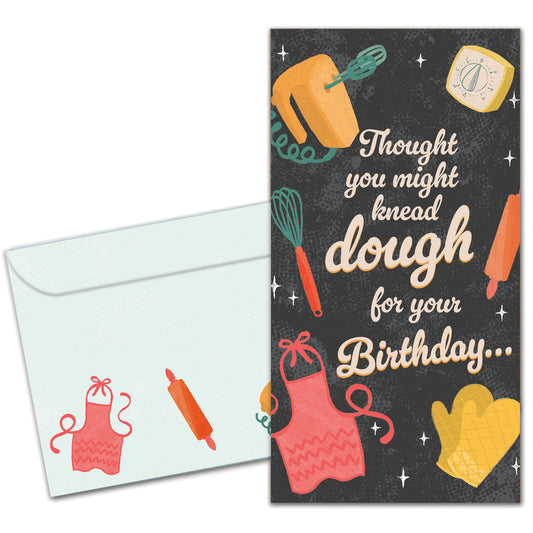 Might Knead Dough Birthday Money Holder Card