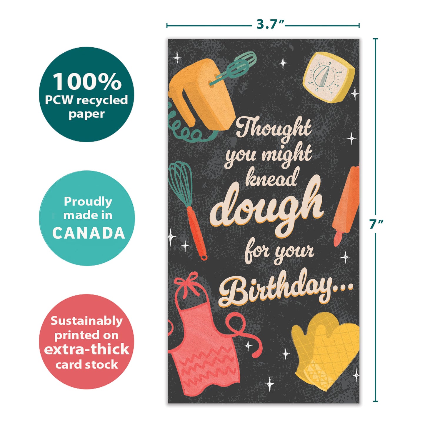 Might Knead Dough Birthday Money Holder Card