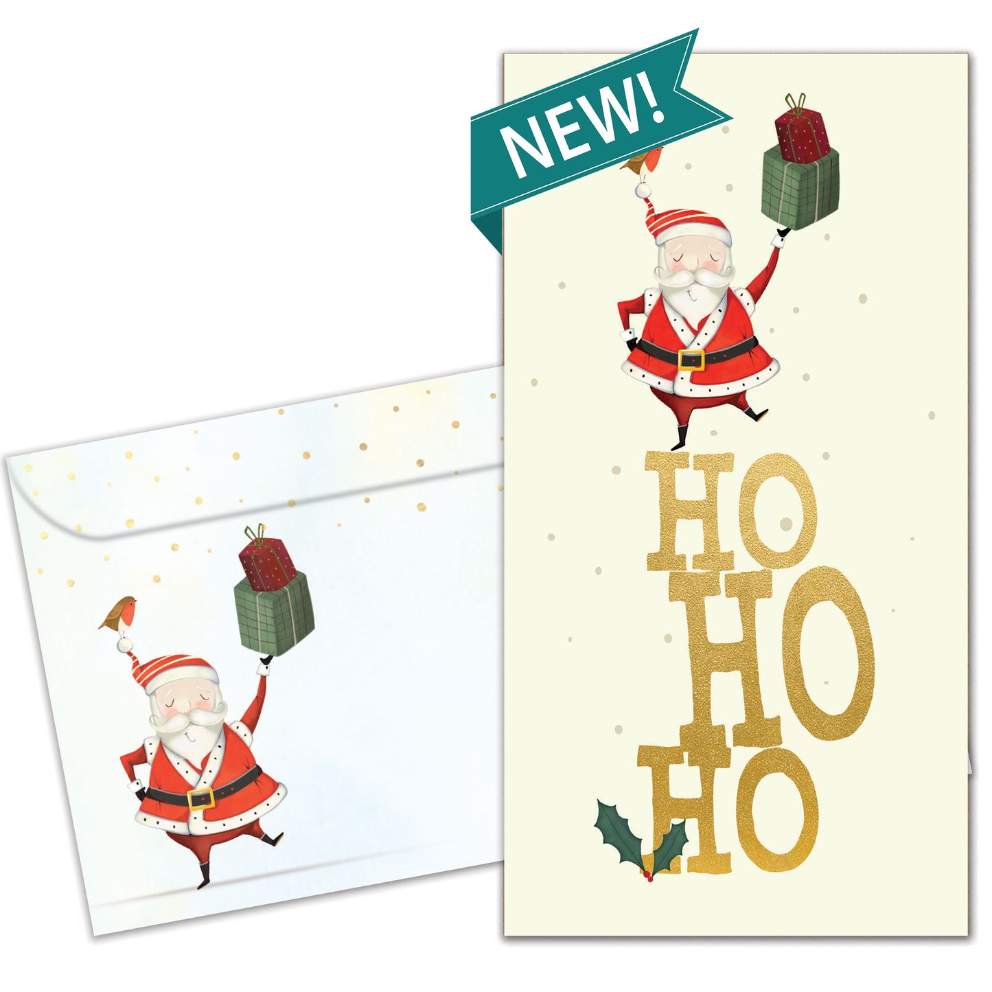 Ho Ho Ho Christmas Money Holder Card