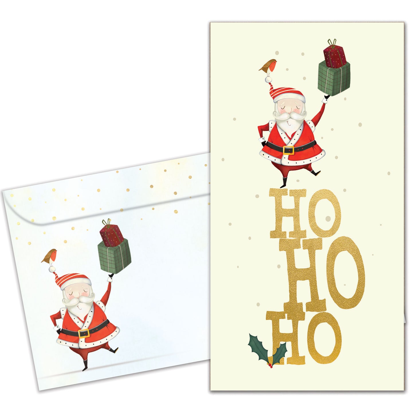 Ho Ho Ho Christmas Money Holder Card