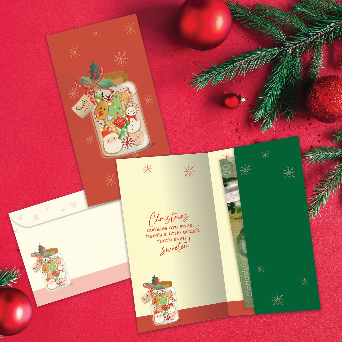 Sweeter Cookies Christmas Money Holder Card