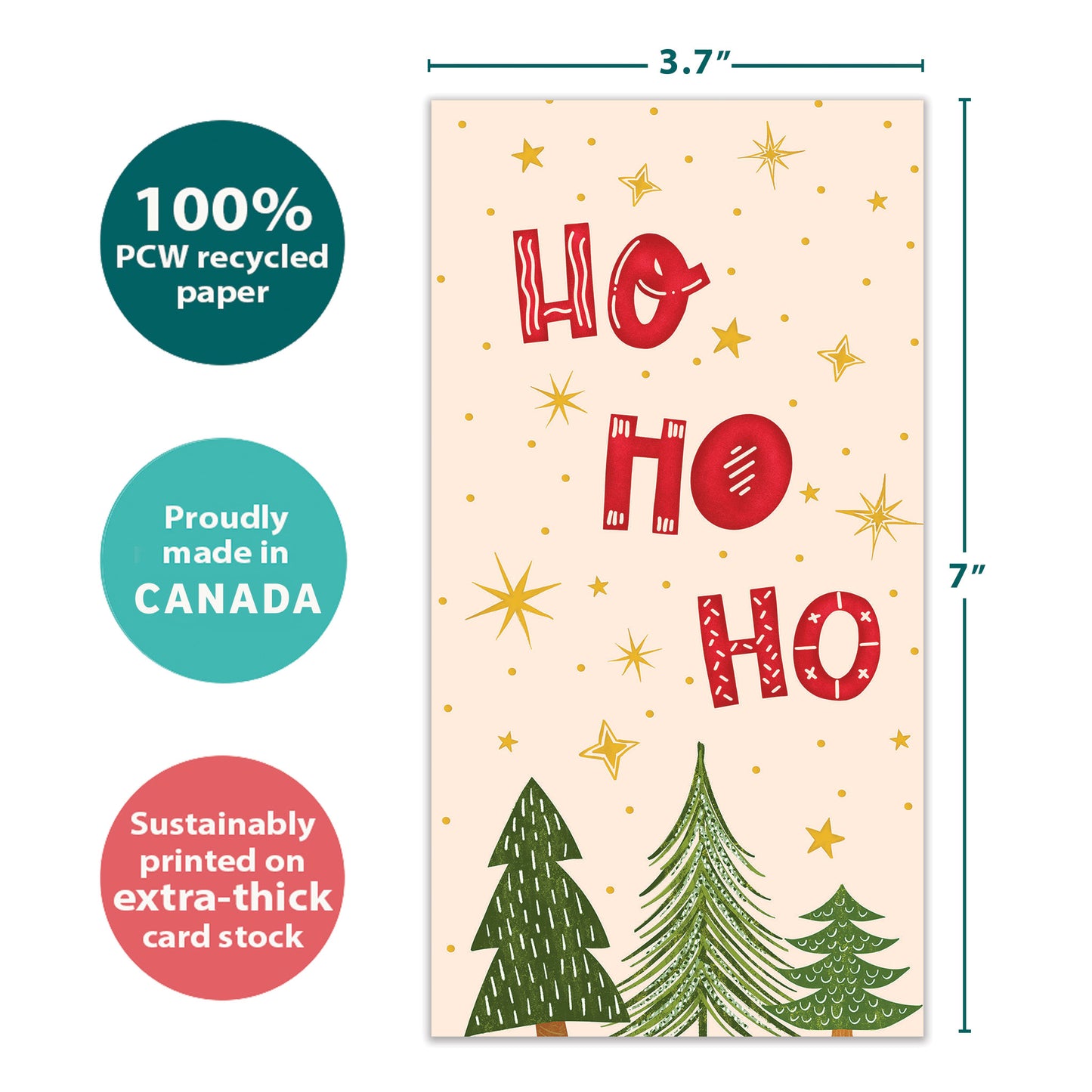 Whimsical Trees Christmas Money Holder Card