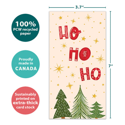 Whimsical Trees Christmas Money Holder Card