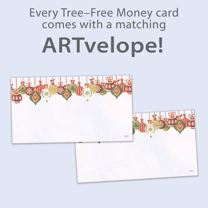 Festive Ornaments Christmas Money Holder Card