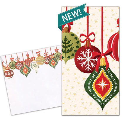 Festive Ornaments Christmas Money Holder Card