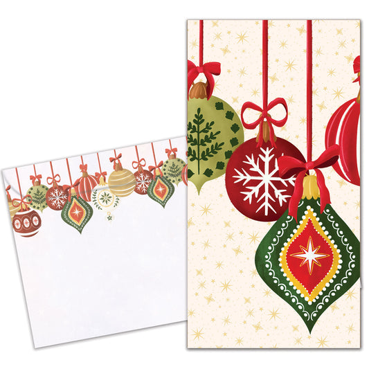 Festive Ornaments Christmas Money Holder Card