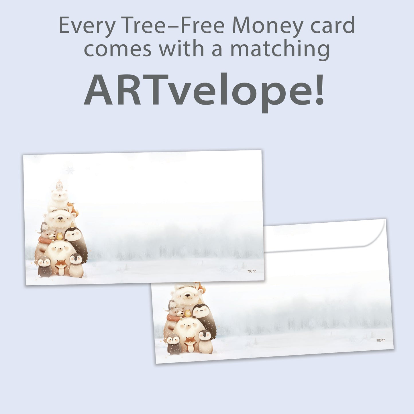 Peaceful Friends Holiday Money Holder Card