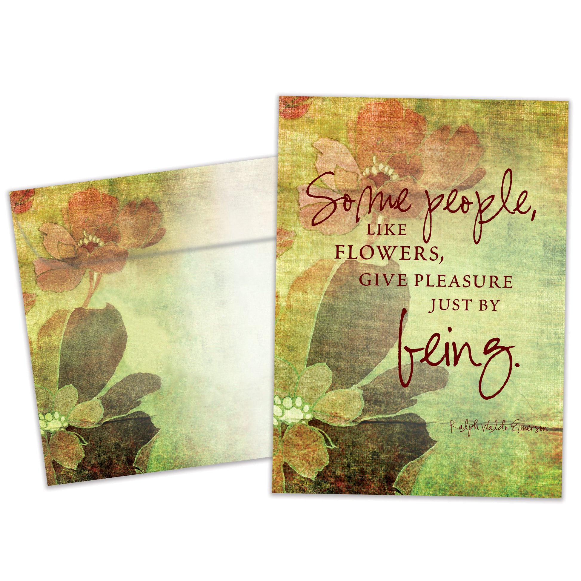 Front view of an All Occasion greeting card and matching envelope adorned with a charming flower design and a thoughtful message about someone special.