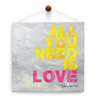 All You Need Is Love Thumb-Tack Canvas Card