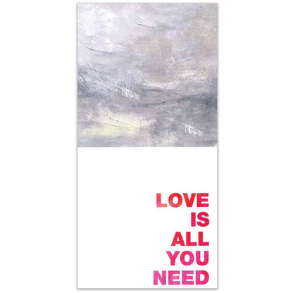 All You Need Is Love Thumb-Tack Canvas Card