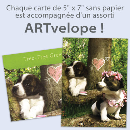 Carte Amour-Amitié L'amour de chien
