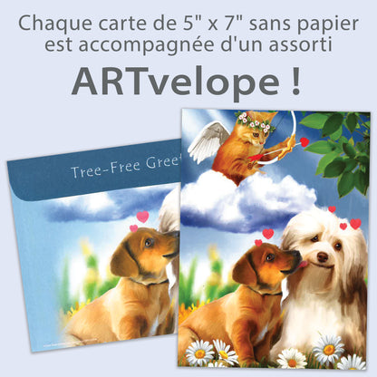 Carte Amour-Amitié Les flèches de Cupidon