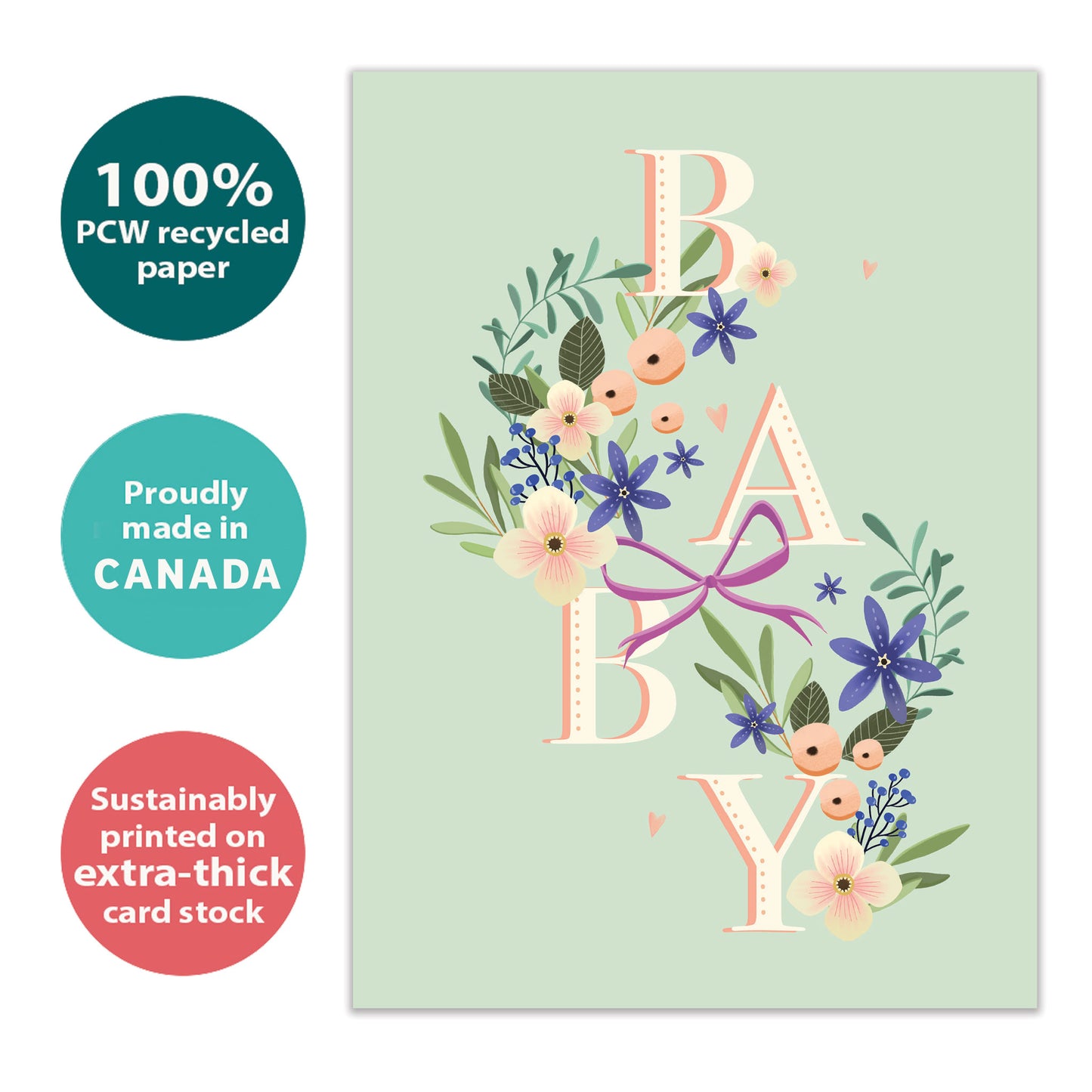 Butterfly Miracle New Baby Card