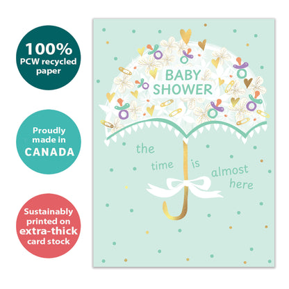 Baby Umbrella New Baby Card
