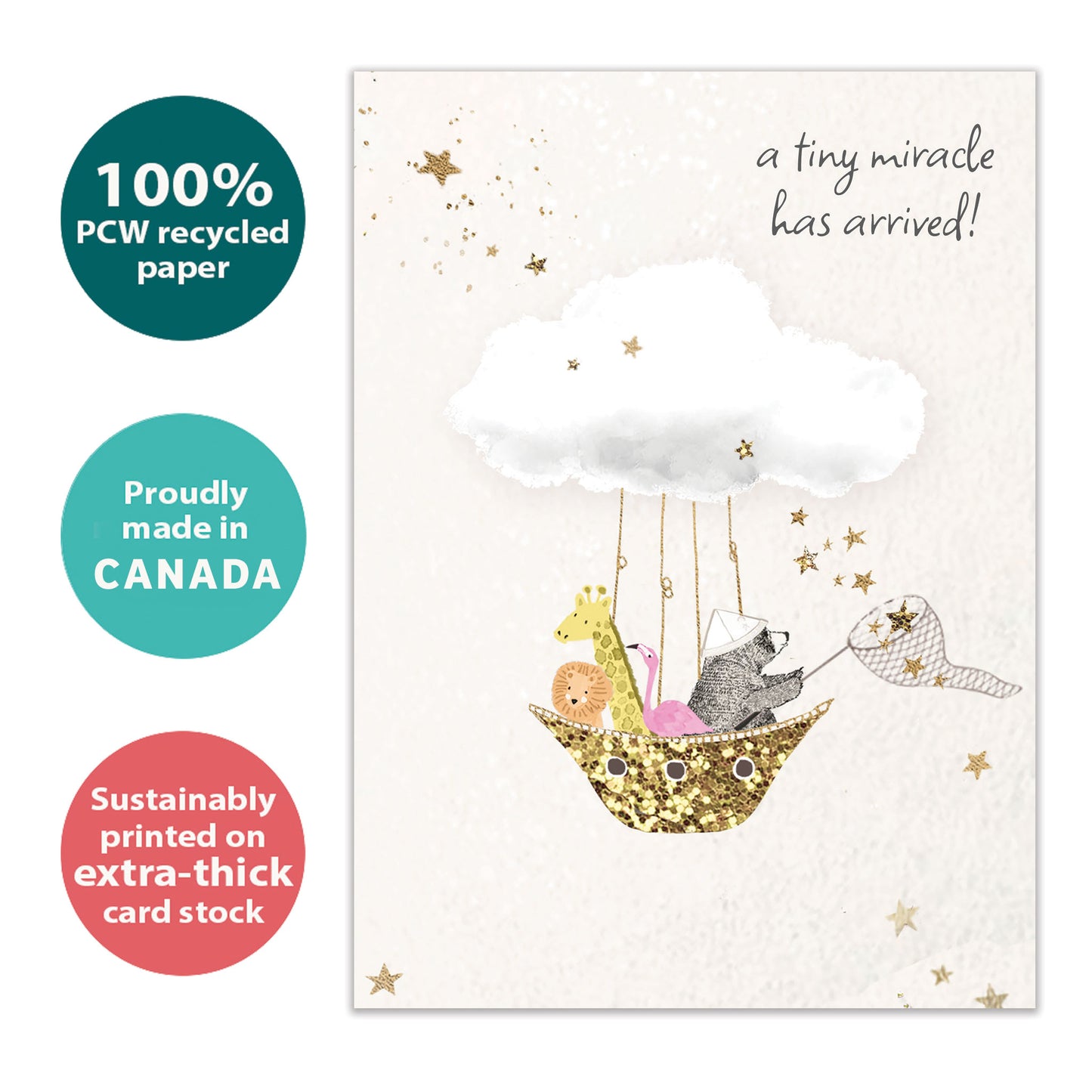Tiny Miracle New Baby Card