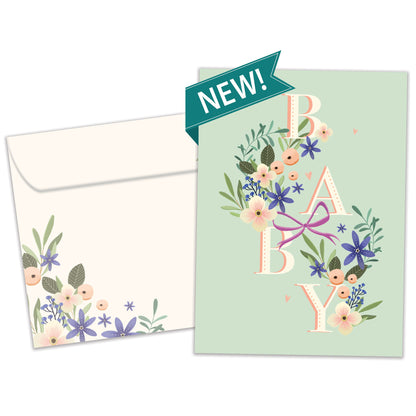 Butterfly Miracle New Baby Card