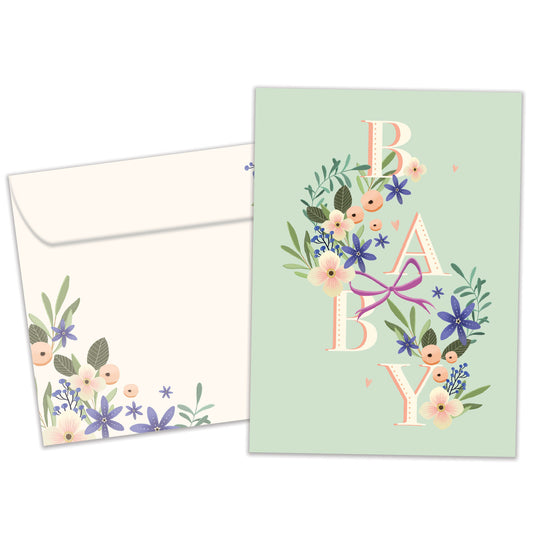 Butterfly Miracle New Baby Card