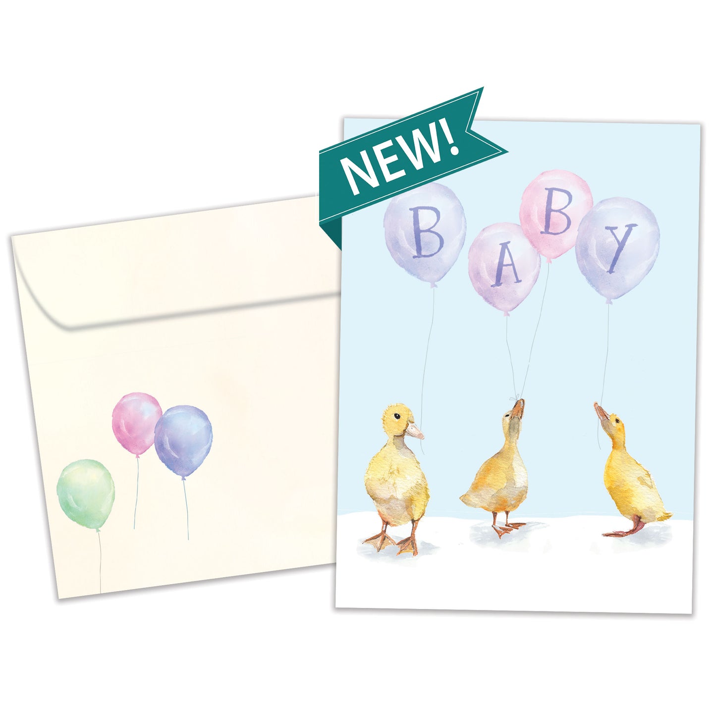 Baby Ducklings New Baby Card