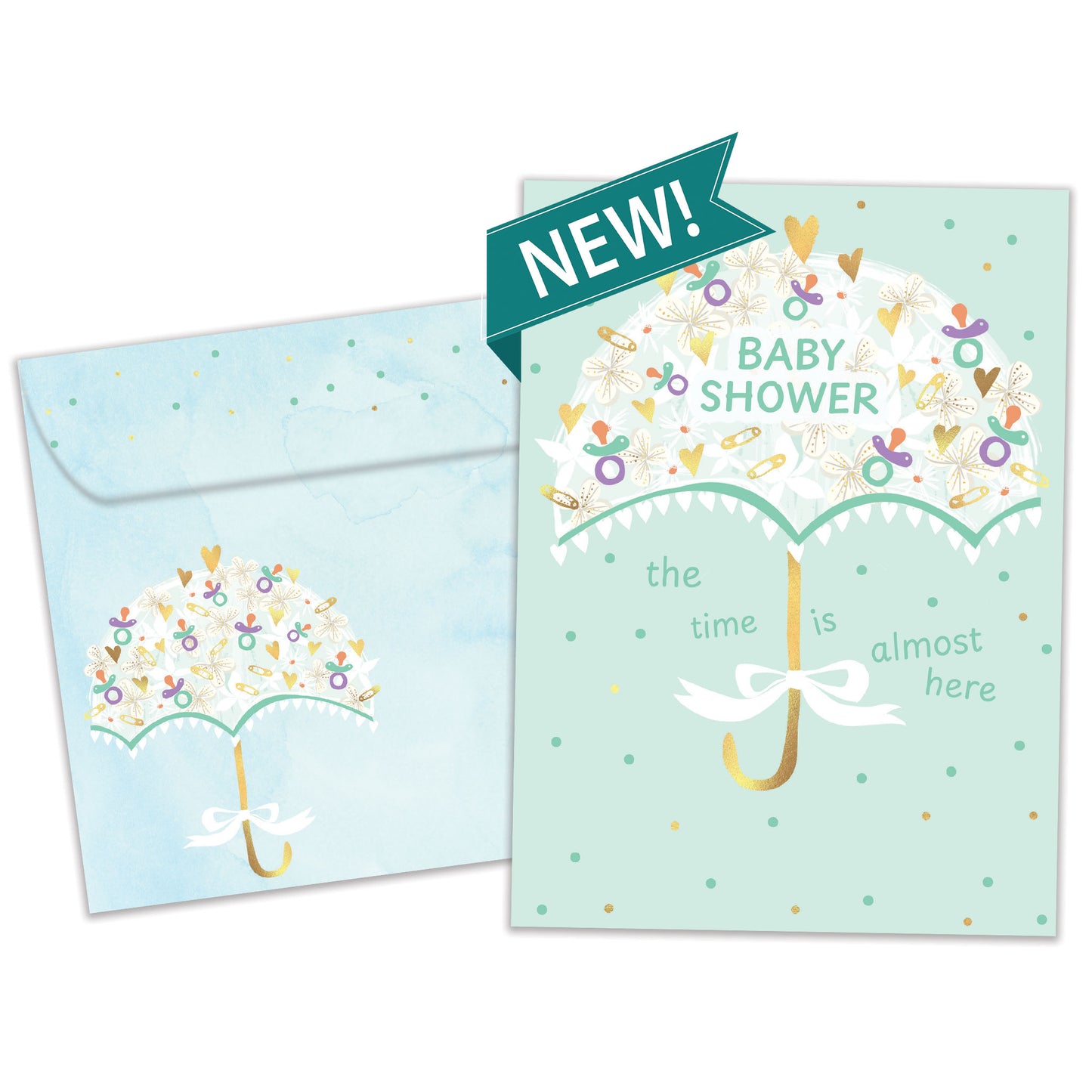 Baby Umbrella New Baby Card