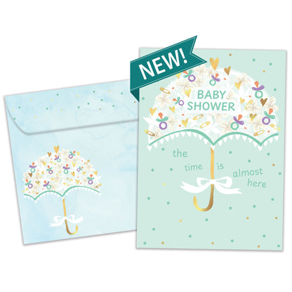 Baby Umbrella New Baby Card