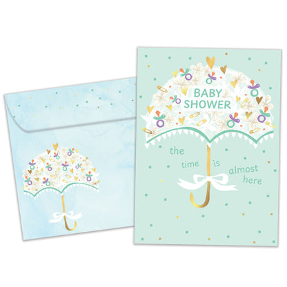 Baby Umbrella New Baby Card