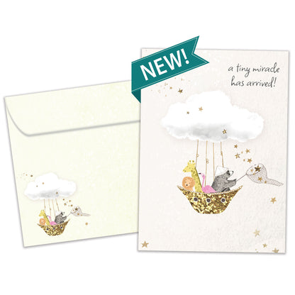 Tiny Miracle New Baby Card