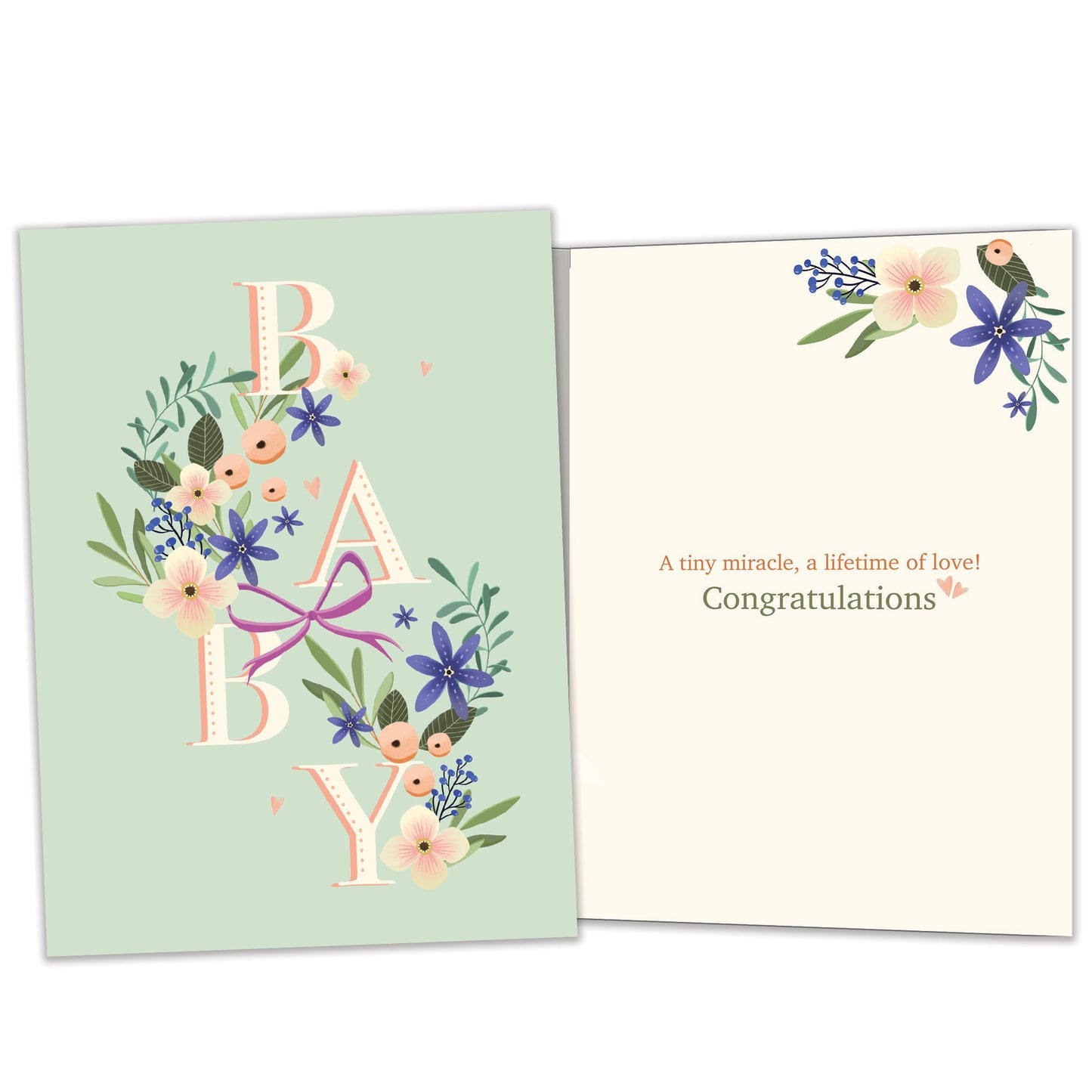 Butterfly Miracle New Baby Card