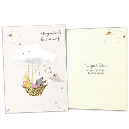 Tiny Miracle New Baby Card