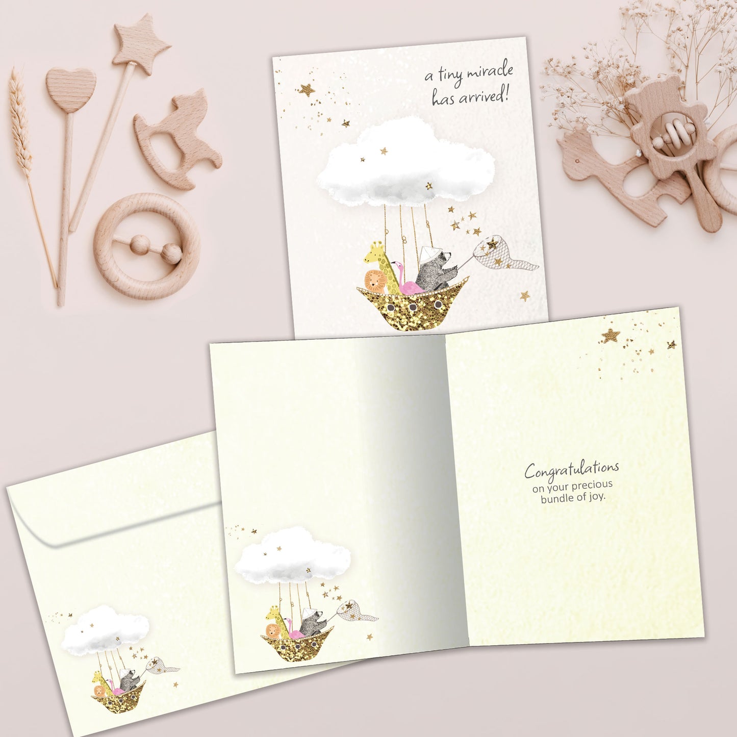 Tiny Miracle New Baby Card