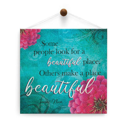 Beautiful Place Thumb-Tack Canvas Card